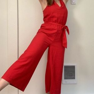 Red jumpsuit